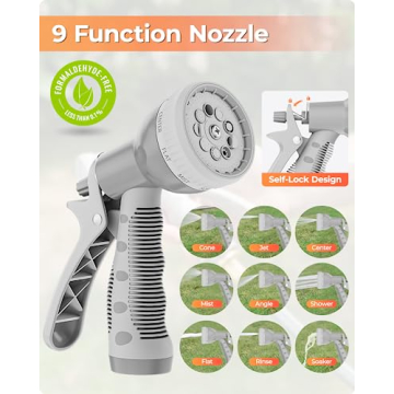 Ayleid Retractable Garden Hose Reel 100FT with Nozzle