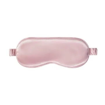 slip Pure Silk Sleep Mask - Pink | 100% Mulberry Silk, Ultra Soft & Comfortable, Blocks Light for Restful Sleep | Adjustable Strap for Perfect Fit, Gentle on Skin & Hair | Ideal Travel Accessory