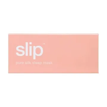 slip Pure Silk Sleep Mask - Pink | 100% Mulberry Silk, Ultra Soft & Comfortable, Blocks Light for Restful Sleep | Adjustable Strap for Perfect Fit, Gentle on Skin & Hair | Ideal Travel Accessory