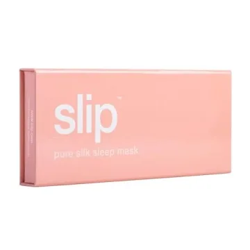 slip Pure Silk Sleep Mask - Pink | 100% Mulberry Silk, Ultra Soft & Comfortable, Blocks Light for Restful Sleep | Adjustable Strap for Perfect Fit, Gentle on Skin & Hair | Ideal Travel Accessory