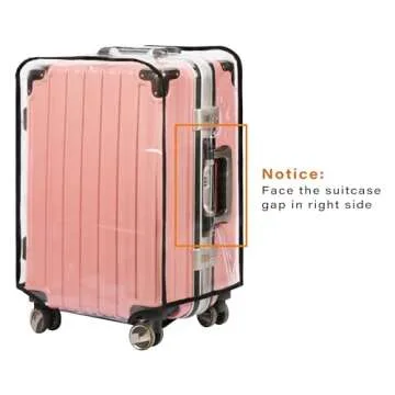 Travel Safely with FABULWAY Clear PVC Suitcase Covers
