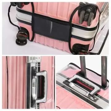 Travel Safely with FABULWAY Clear PVC Suitcase Covers