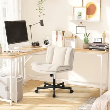 LEAGOO Criss Cross Desk Chair with Height Adjustment