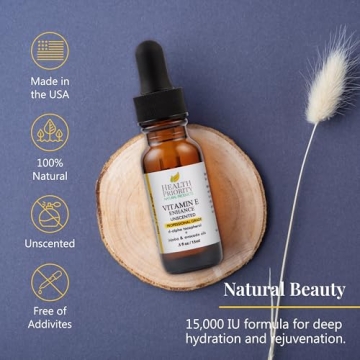 Organic Vitamin E Oil for Skin & Hair | Vegan & Pure