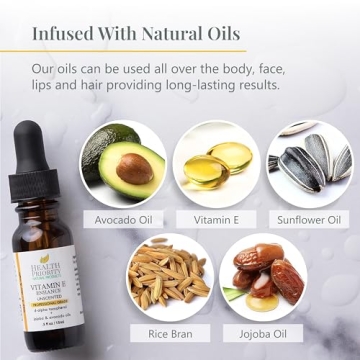 Organic Vitamin E Oil for Skin & Hair | Vegan & Pure