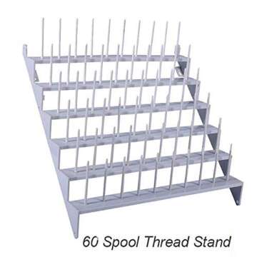YICBOR 60-Spool Thread Organizer for Sewing and Embroidery