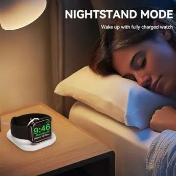 for Apple Watch Wireless Magnetic Charging Dock - Fast Magnetic Charger Stand, Compatible with Apple Watch Series 2/3/4/5/6/7/8/9/10/Ultra 1 2, Supports Nightstand Mode, Portable Design for Travel