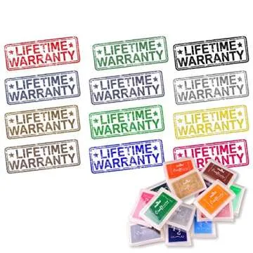 15 Vibrant PMLAND Craft Ink Pads for DIY Creative Projects