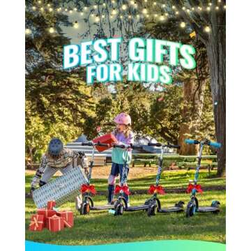 Gyroor Kids Electric Scooter with LED Lights & Display