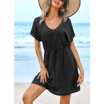 Ekouaer Women's Summer Beachwear Cover-up Tunic Top