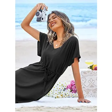 Ekouaer Women's Summer Beachwear Cover-up Tunic Top