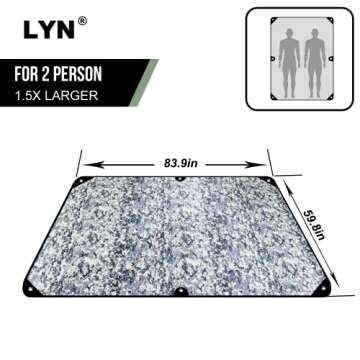 Wild Masquerade:LYN Heavy Duty Camo/Camouflage Transformative Emergency Survival Blanket/Tent-XL,The...