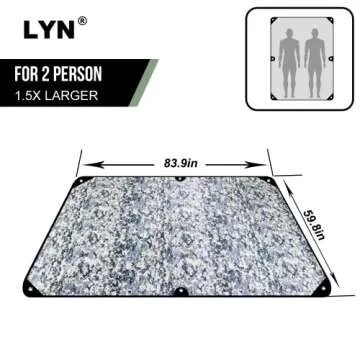 Wild Masquerade:LYN Heavy Duty Camo/Camouflage Transformative Emergency Survival Blanket/Tent-XL,The...