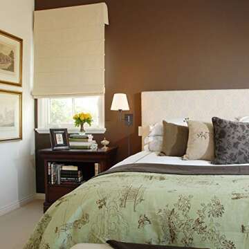 YUBOLE Adjustable Swing Arm Wall Lamps Set of Two