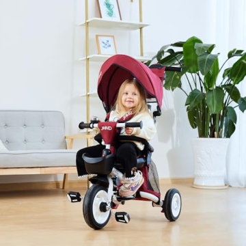 JMMD Baby Tricycle 7-in-1 Stroller Bike for Toddlers