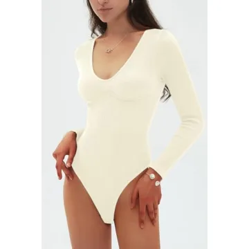 Stylish CHYRII Women’s V Neck Bodysuit - Comfortable & Chic