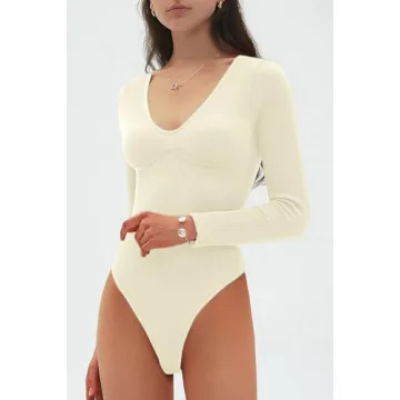 Stylish CHYRII Women’s V Neck Bodysuit - Comfortable & Chic