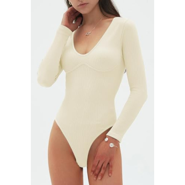 Stylish CHYRII Women’s V Neck Bodysuit - Comfortable & Chic