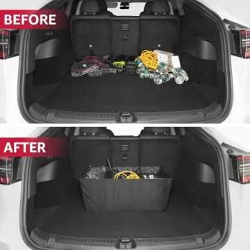 BASENOR Tesla Model 3 Model Y Sub Trunk Organizer Auto Durable Collapsible Cargo Storage for 2016-2024 Model 3 Tesla Model Y