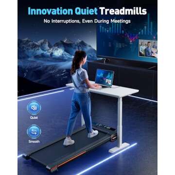 YOSUDA Walking Pad with Auto Incline, Under Desk Treadmills with 350LBS Weight Capacity, 3-Slope Incline and Large LED Display, Black