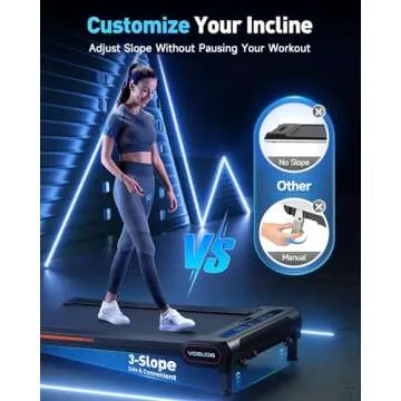 YOSUDA Walking Pad: Auto Incline for Home & Office Fitness