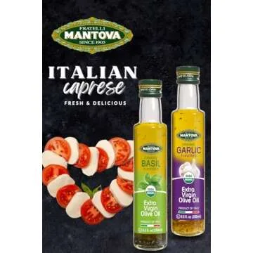 Mantova Organic Flavored Olive Oil - Gift Set of 4 Bottles