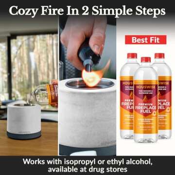 Houswise Tabletop Fire Pit S'mores Maker Kit