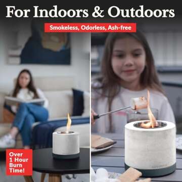 Houswise Tabletop Fire Pit S'mores Maker Kit