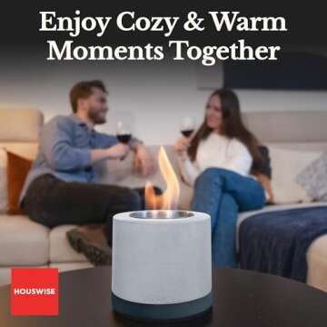 Houswise Tabletop Fire Pit S'mores Maker Kit