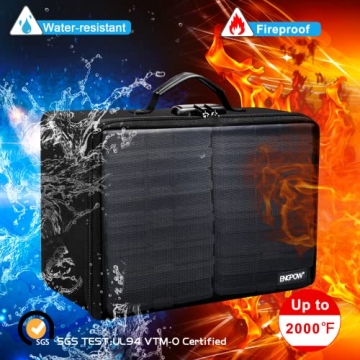 ENGPOW Fireproof Photo Storage Box with Lock and Cases