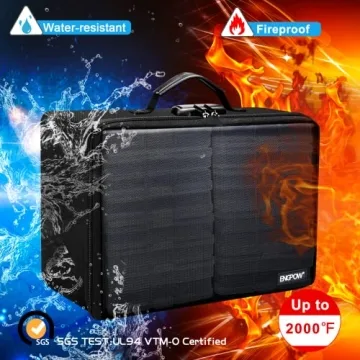 ENGPOW Fireproof Photo Storage Box with Lock and Cases