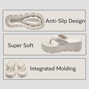 OrderKia Women's Comfort Flip Flops with Arch Support