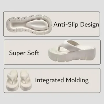 OrderKia Women's Comfort Flip Flops with Arch Support