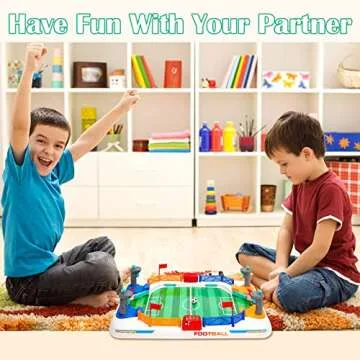 Couomoxa Mini Soccer Table Game for Fun Family Play