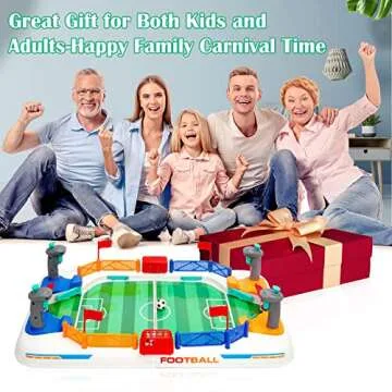 Couomoxa Mini Soccer Table Game for Fun Family Play