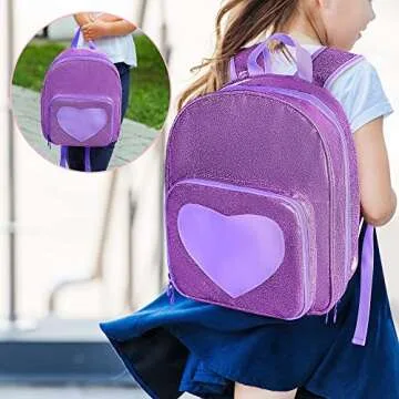 LoDrid Carrying Backpack Compatible with LOL Surprise Dolls All, Storage Case with 6 Clear Pockets for Dolls Organizer & Display, Purple, Bag Only (Patent Design)
