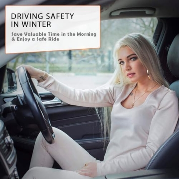 Dutywand Ice Scrapers Snow Brush for Car Windshield Extendable, Snow Shovel for Car Driveway, Non Scratch Snow Brush Winter Kit with Snow Shovel Snow Brush for Christmas Car Auto Truck SUV