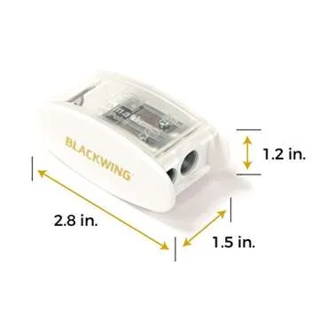 Blackwing White Long Point Sharpener for Artists and Writers