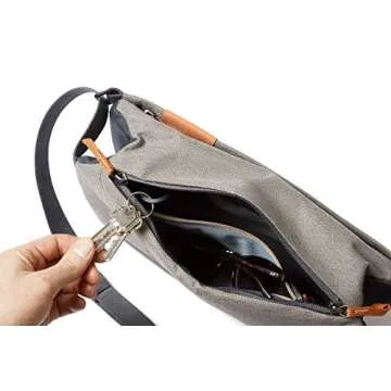 Bellroy Sling Bag (Unisex Compact Crossbody Bag, Multiple Compartments, Water-resistant Materials, Holds Phone, Camera & Water Bottle) - Limestone