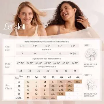 LetsJoli Wireless Seamless Bras for Women No Underwire Push Up Scalloped V Neck Full Coverage Support Bralettes Everyday Bras Skin