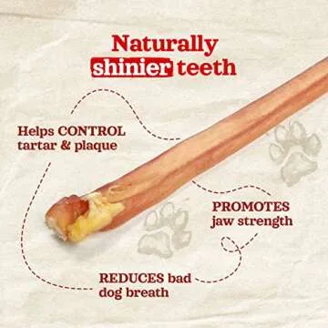 Natural Farm Odor-Free Thin Bully Sticks (6”, 10-Pack) All-Natural Long-Lasting Dog Chews, 100% Beef Pizzle, Grass-Fed, Grain-Free, Protein for Muscle Development & Energy, Perfect for Medium Chewers