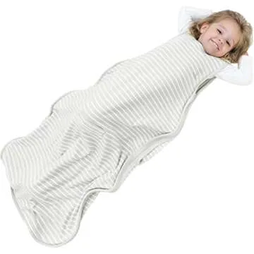 Woolino 4 Season Toddler Sleeping Bag, Merino Wool and Organic Cotton Baby Sleep Bag Sack, 2-4 Years...