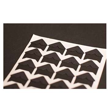 Pulaisen 360 Count Self-Adhesive Acid Free Photo Corners Scrapbooks Memory Books