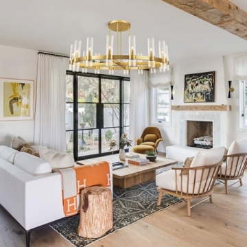 Stylish 48" Gold Wagon Wheel Chandelier Fixture