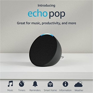 Amazon Echo Pop Compact Alexa Speaker for Any Room