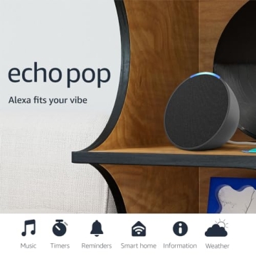 Amazon Echo Pop Compact Alexa Speaker for Any Room