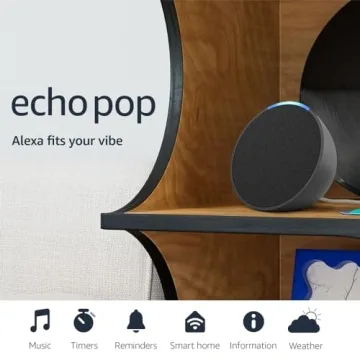 Amazon Echo Pop Compact Alexa Speaker for Any Room