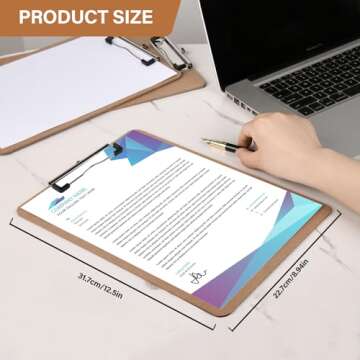 Durable Brown Office Clipboard Set for School & Office