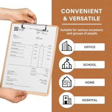 Durable Brown Office Clipboard Set for School & Office