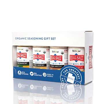 Redmond Real Sea Salt - Natural Unrefined Organic Gluten Free, Seasoning Set (1 Pack)